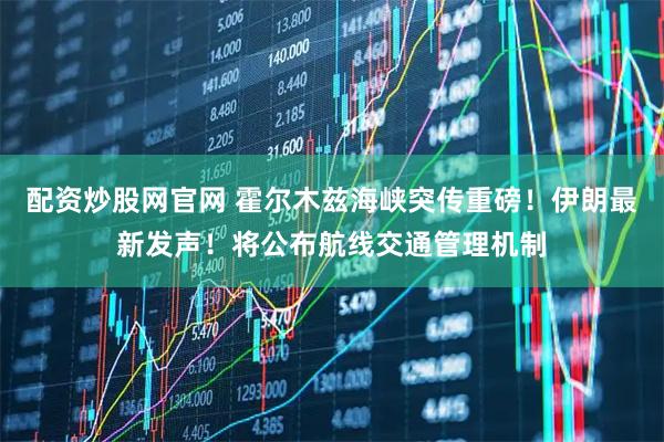 配资炒股网官网 霍尔木兹海峡突传重磅！伊朗最新发声！将公布航线交通管理机制